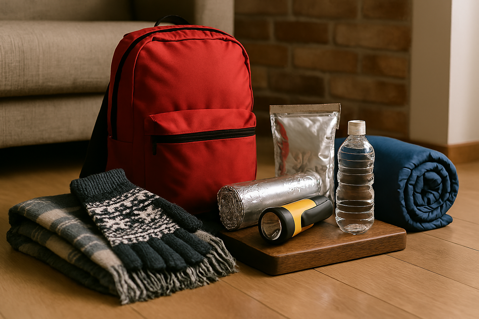 冬に備える防災グッズの準備例