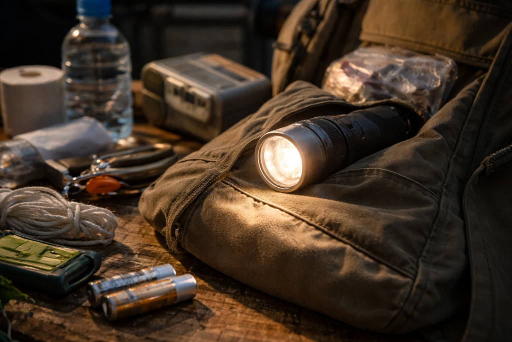 懐中電灯の構造と使い方の基本