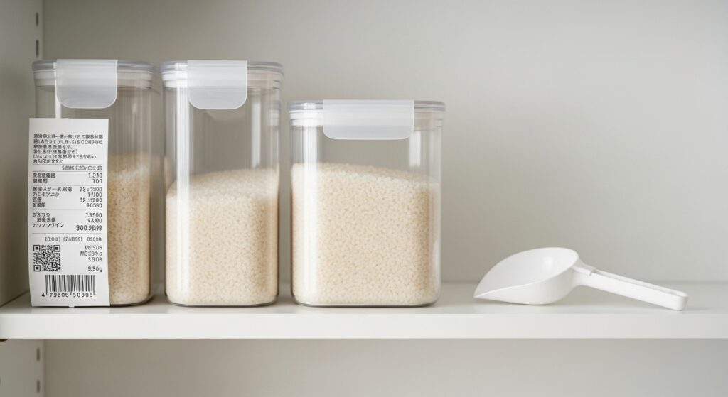 非常食の保管場所と取り出しやすさの例