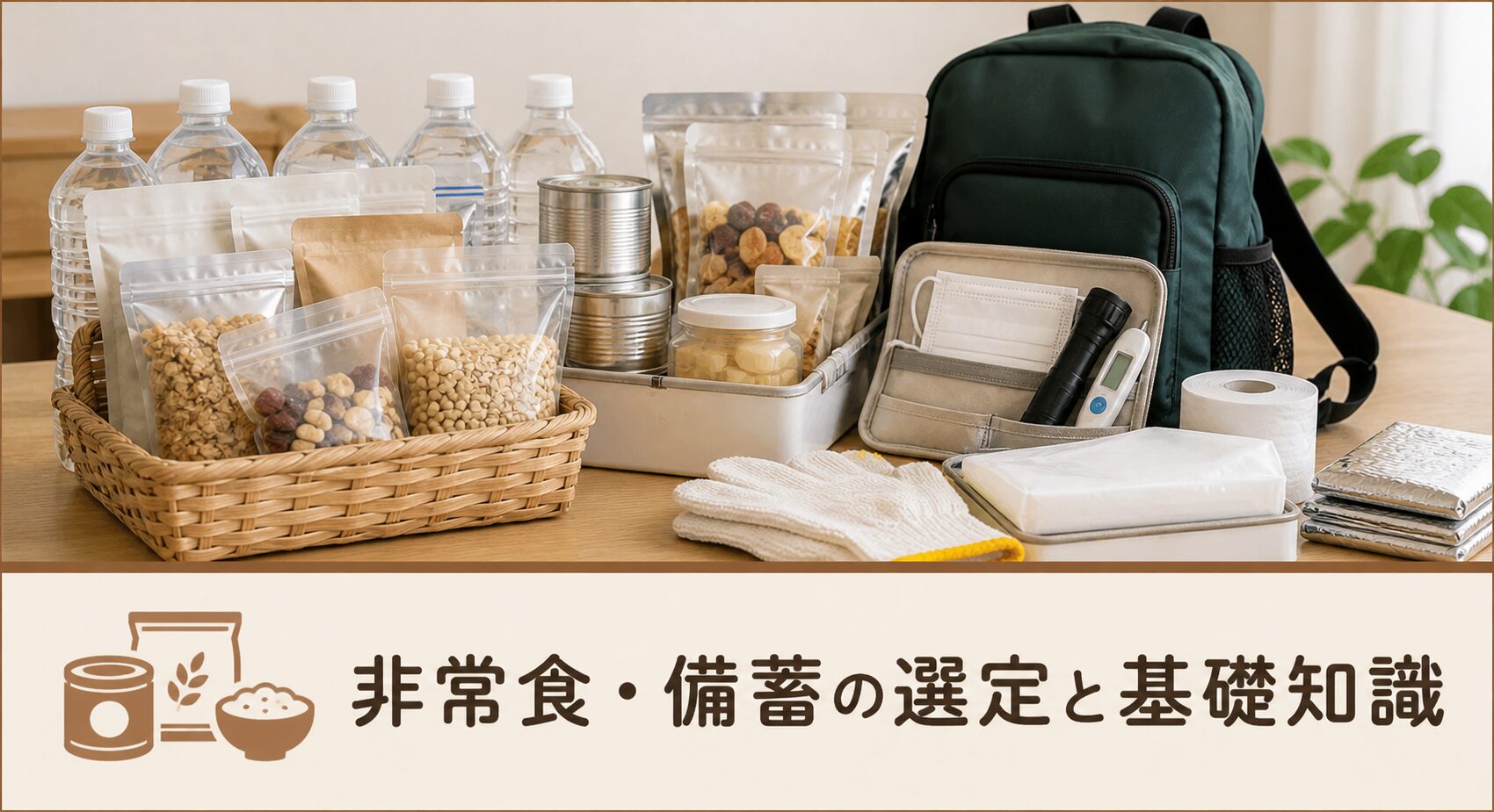非常食・備蓄の選定と基礎知識