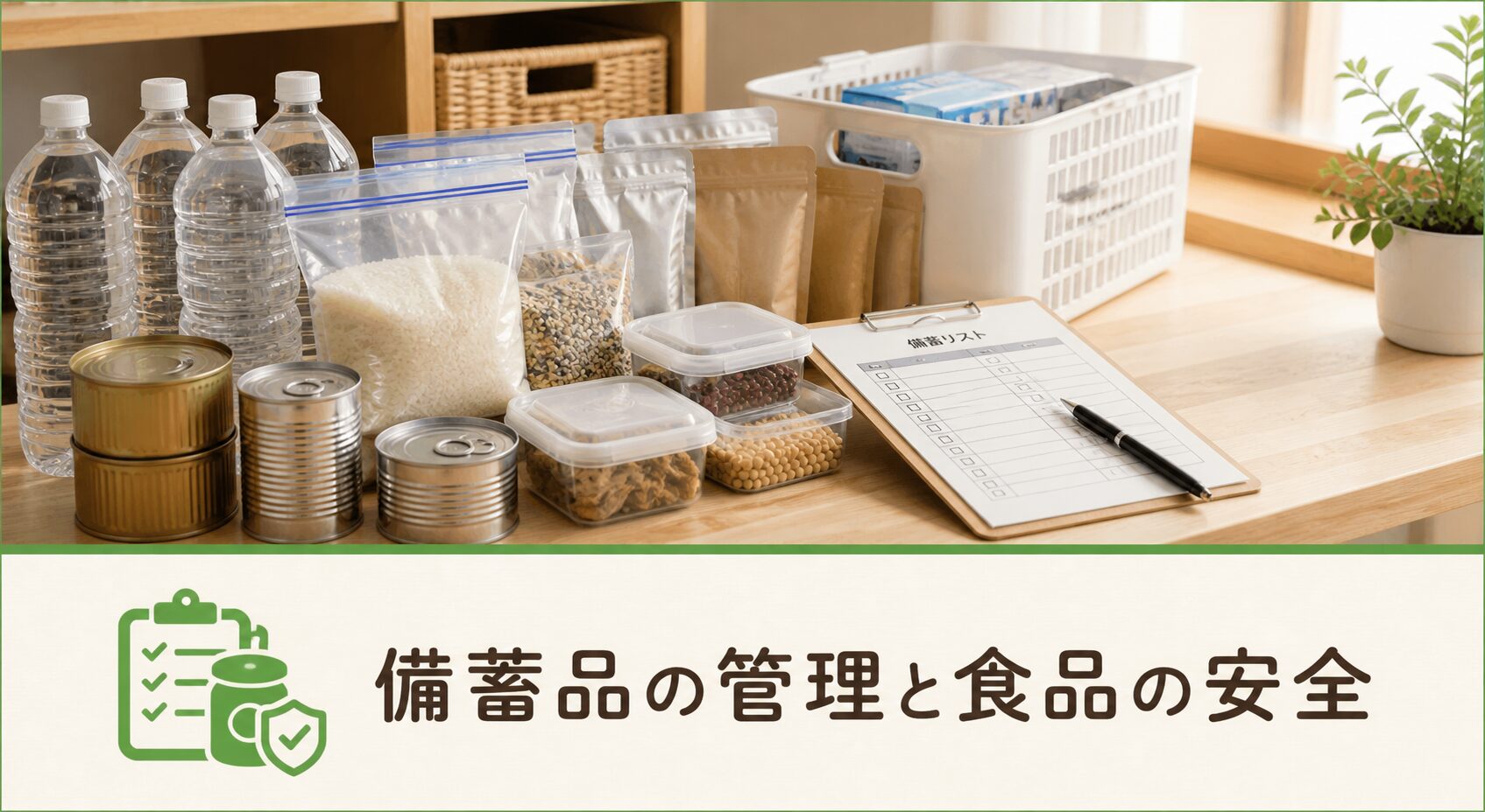 備蓄品の管理と食品の安全