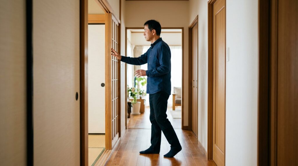 ベースブレッドを非常食として備蓄し、ローリングストックや賞味期限管理を意識した防災対策を表すイメージ画像