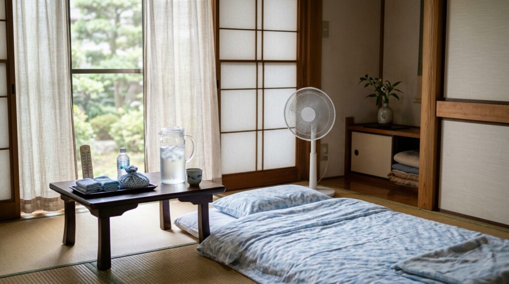 非常食の珍しい種類や防災備蓄について考える際の家庭内の備蓄スペースや防災環境を表すイメージ画像