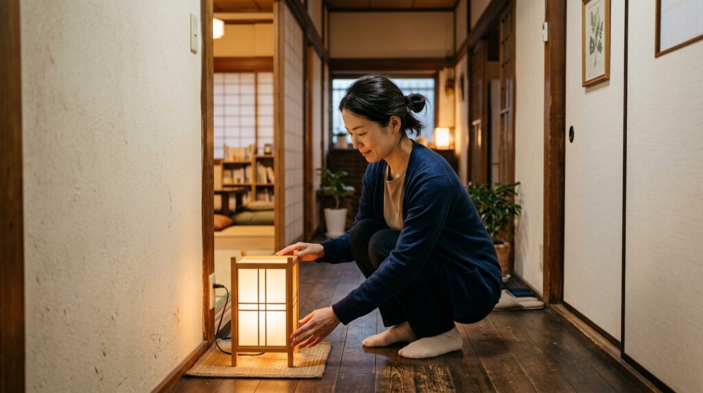 防災時の停電対策や室内の明かり確保について備える様子を表すイメージ画像