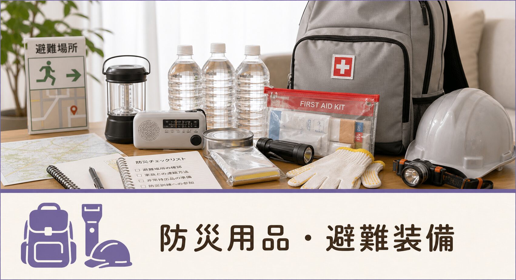 防災用品・避難装備