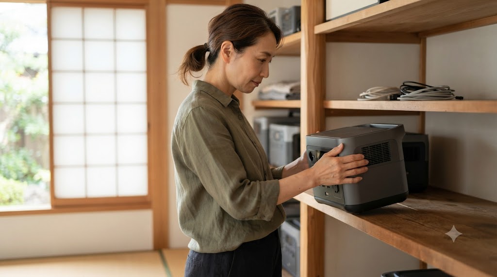 ポータブル電源保管環境を表すイメージ画像
