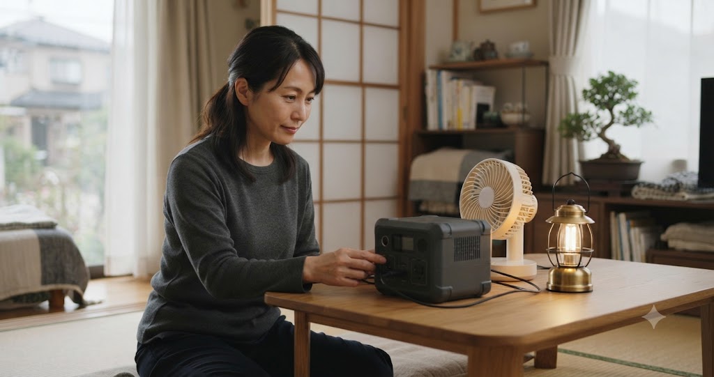 家電への給電確認を表すイメージ画像