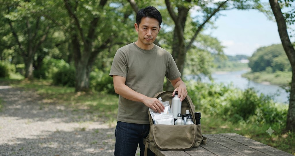 夏場の備蓄食品管理を表すイメージ画像