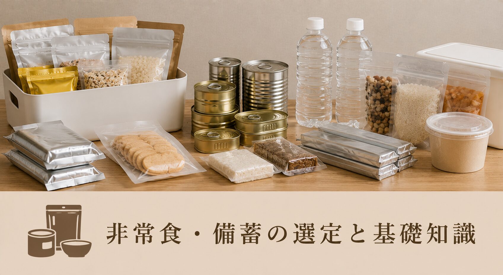 非常食・備蓄の選定と基礎知識