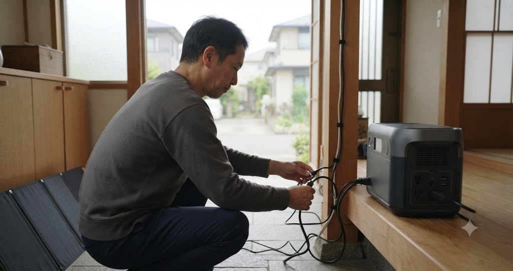 延長ケーブル整理を表すイメージ画像