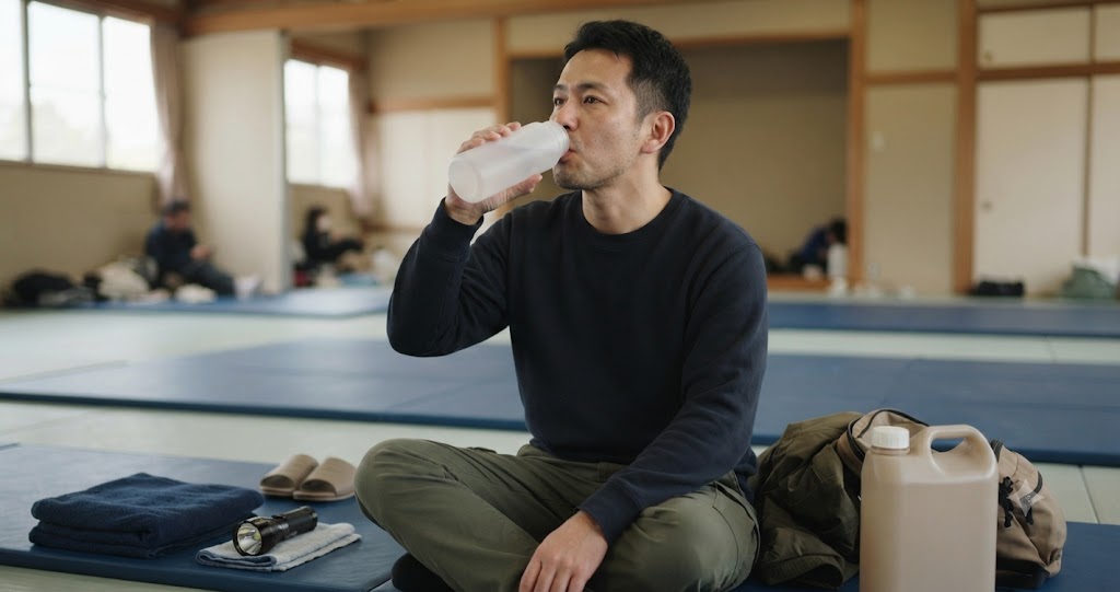 災害時の脱水対策を表すイメージ画像