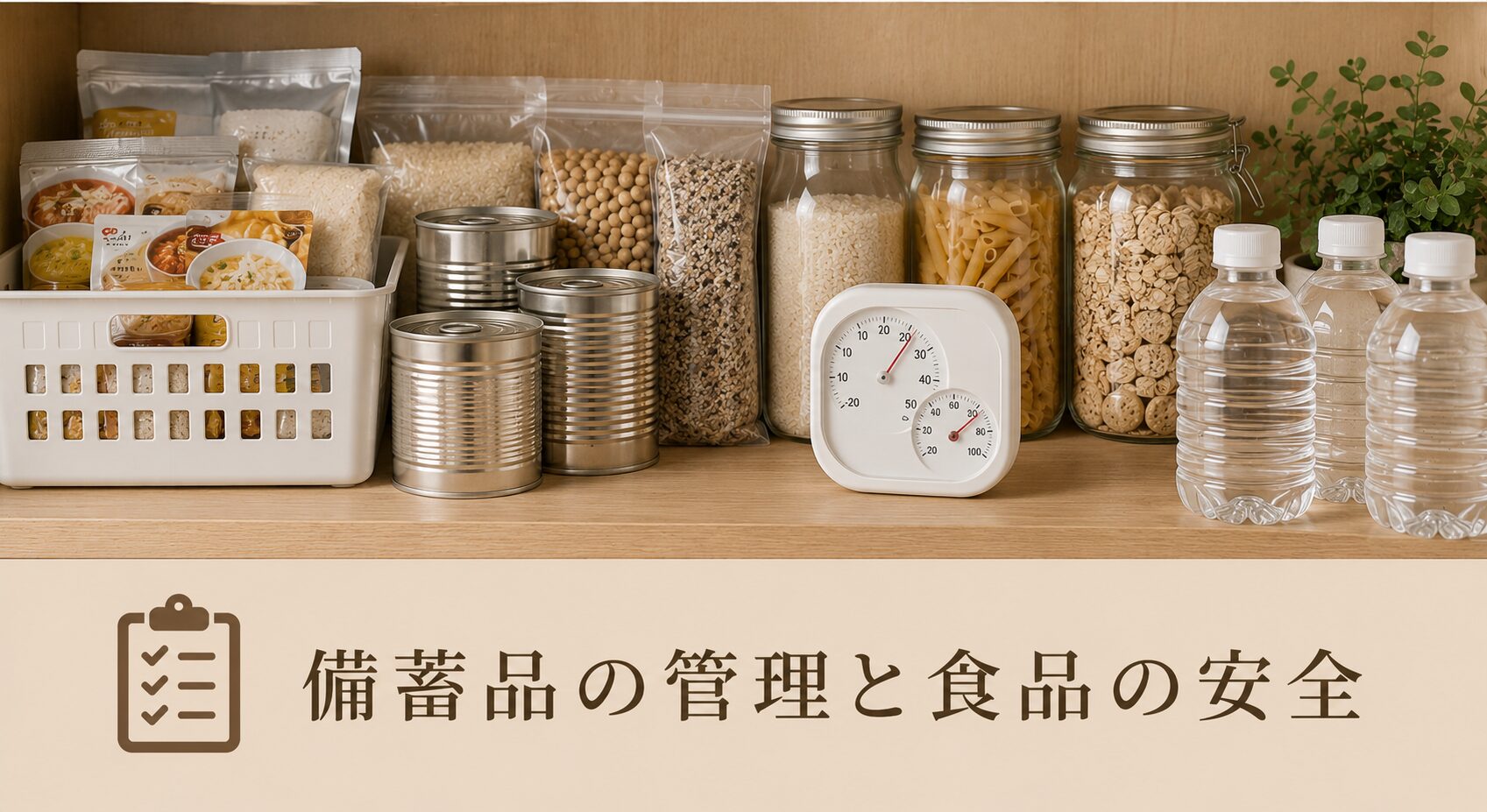 備蓄品の管理と食品の安全