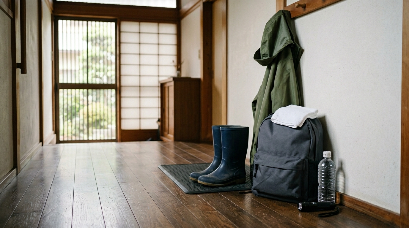 地域の地形と災害リスクを表すイメージ画像