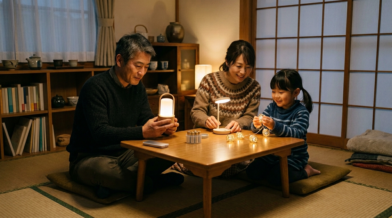 避難時に役立つ安全装備を表すイメージ画像