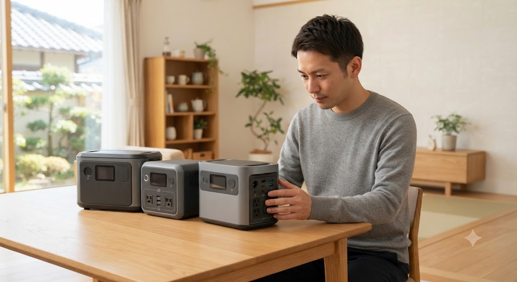 複数のポータブル電源比較を表すイメージ画像