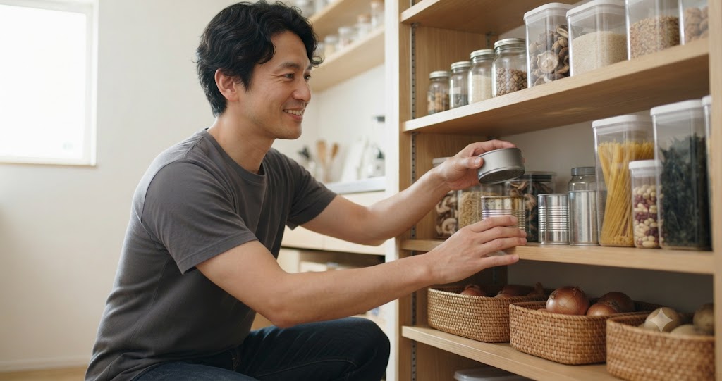 食品の先入れ先出し管理を表すイメージ画像