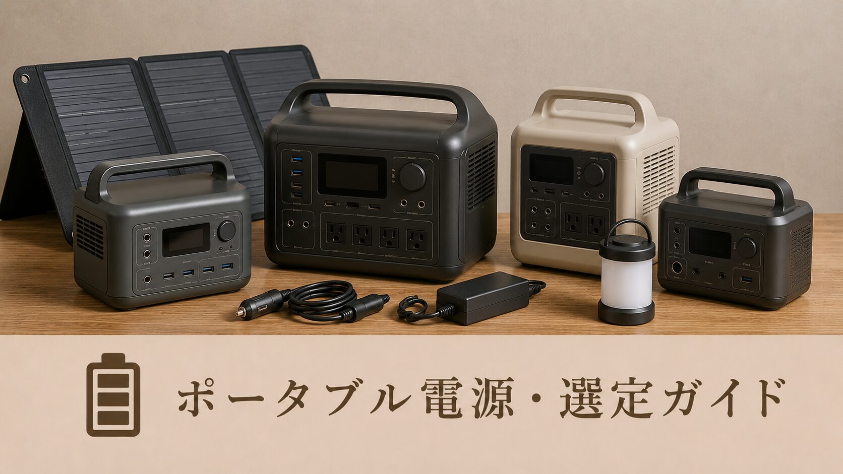 ポータブル電源・選定ガイド