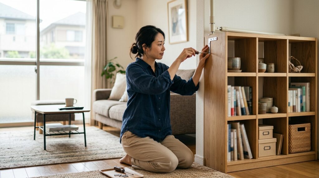 家具転倒防止対策を表すイメージ画像