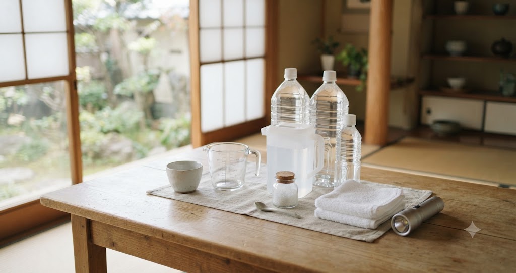 避難生活の健康管理を表すイメージ画像