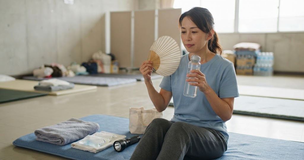 災害時の熱中症対策を表すイメージ画像